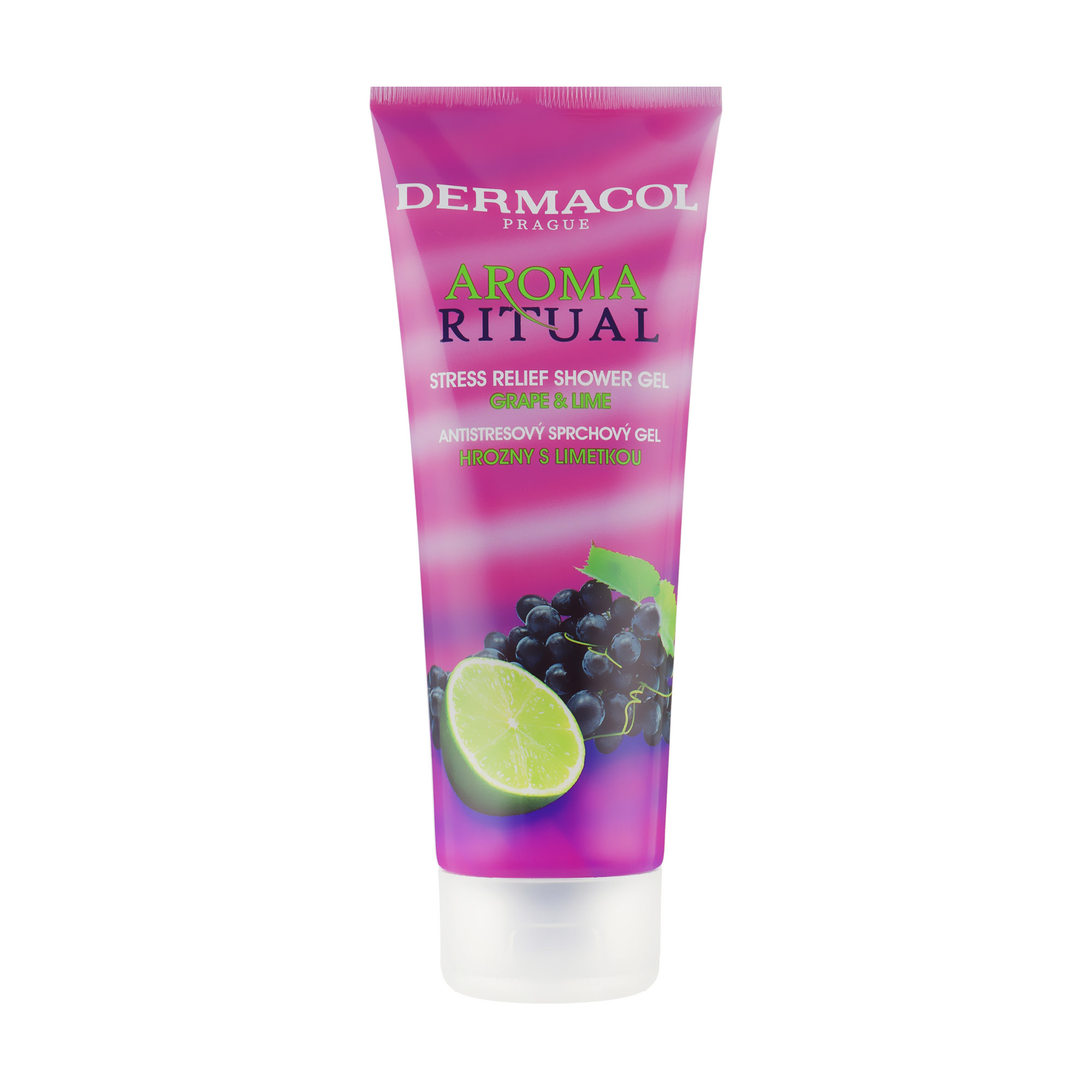 Гель для душу Dermacol Aroma Ritual Антистрес, виноград і лайм, 250 мл